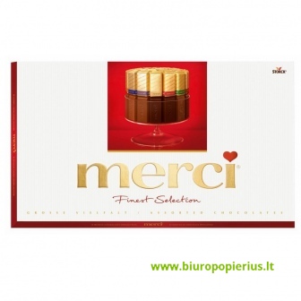  Šokoladinių saldainių rinkinys MERCI Grosse, 400 g.