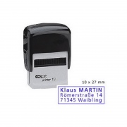  COLOP korpusas PRINTER 10, mėlyna pagalvėlė