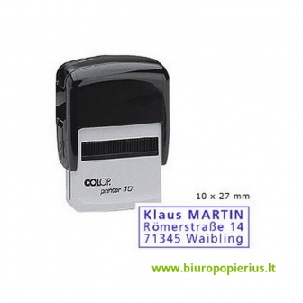  COLOP korpusas PRINTER 10, mėlyna pagalvėlė