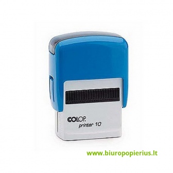 Antspaudas PRINTER 10 mėlynas, pagalvėlė mėlyna