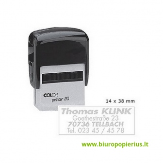  Korpusas Printer 20, bespalvė pagalvėlė