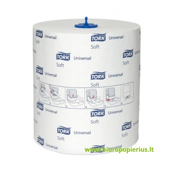  Popieriniai rankšluoščiai TORK UNIVERSAL H1, balta, 290059, 6 vnt.