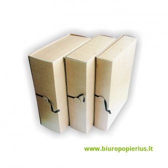  Dokumentų archyvavimo dėžė SMILTAINIS, su raišteliu, 60 mm