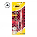  Plunksnakotis BIC EasyClic CHERRY, pakuotėje, mėlynas rašalas