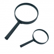  Didinamasis stiklas, 5 x 75, juodas korpusas