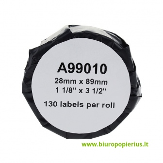  Pakaitalas Juostelė DYMO Labelwriter 89 x 28 mm, 130 vnt., balta