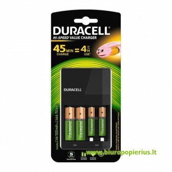  Įkroviklis DURACELL CEF14 +2AA 2AAA