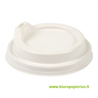  Vienkartinio popierinio puodelio dangtelis, (pak.- 50 vnt.)