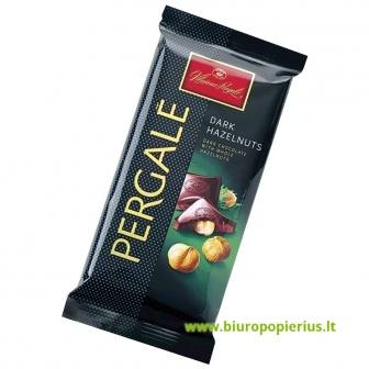  Juodas šokolas PERGALE su riešutais, 100 g