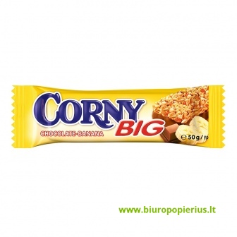  Javainių batonėlis CORNY BIG, bananų ir šokolado, 50 g - 2 vnt.
