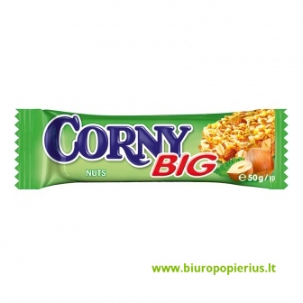  Javainių batonėlis CORNY BIG, lazdynų riešutų, 50 g - 2 vnt.