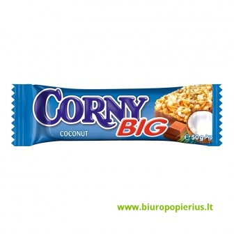  Javainių batonėlis CORNY BIG, kokosų ir šokolado, 50 g - 2 vnt.