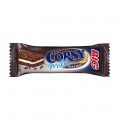  Javainių batonėlis CORNY BIG DARK & WHITE, su pieno kremu ir kakava, 40 g