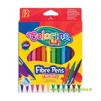  Flomasteriai COLORINO, 12 spalvų, 1 vnt.