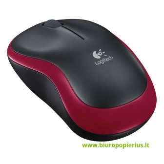  Belaidė optinė pelė Logitech M185, raudona