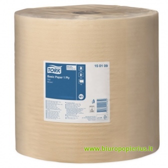  Popieriniai rankšluosčiai Tork Universal 310 W1, 150109, 1 sluoksnio, 33 cm x 1000 m, ruda sp.