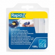  Klijų lazdelės RAPID EG130 OVAL, 7x13 mm skersmuo, 9,5cm ilgio, 125 g, 18 skaidrių lazdelių