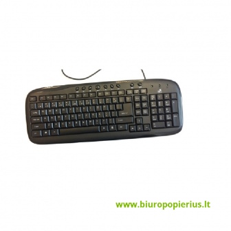  Klaviatūra KM-1008 USB LT/EN, juoda sp.