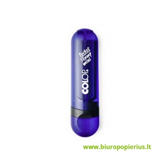  Antspaudas MINI POCKET STAMP korpusas su juoda pagalvėle