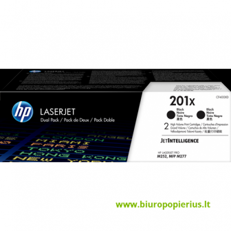 Hewlett-Packard No.201X HC (CF400X) Juoda, 2800 psl.