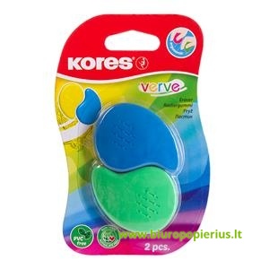  Trintukai KORES VERVE, 2 vnt pakuotėje, įvairių spalvų