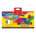  Plastilinas Colorino Kids, kvadratinės formos, 12 spalvų