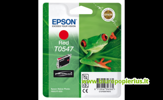 Epson T0547 Raudona, 400 psl.