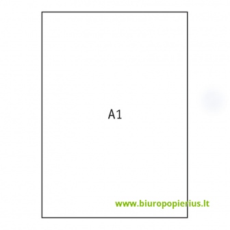  Popierius braižybai , A1, 64 x 90 cm, 170 g/m2, 20 vnt.