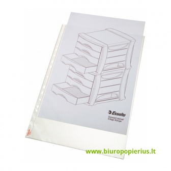  Vertikali įmautė dokumentams ESSELTE, A3, 85 mikr., (pak. - 50 vnt.), matinė