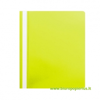  Aplankas dokumentams su įsegėle A4,  (pak. -25 vnt.), geltonas