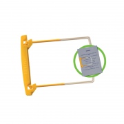  Archyvinės įsegėlės JALEMA CLIP, 5 cm, (pak. -100 vnt.) geltonos - baltos