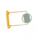  Archyvinės įsegėlės JALEMA CLIP, 5 cm, (pak. -100 vnt.) geltonos - baltos