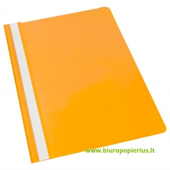  Aplankas dokumentams su įsegėle  A4,  (pak. -25 vnt.), oranžinis
