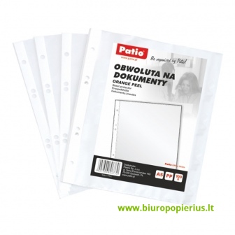  Įmautė dokumentams PATIO, A5, 30 mikr., (pak. -100 vnt.), matinė