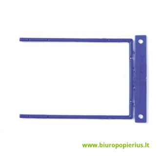 Archyvinės įsegėlės FORPUS, plastikinės su metalu, (pak. -100 vnt.), mėlynos