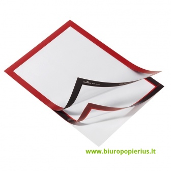  Rėmelis dokumentams DURABLE DURAFRAME®, A4,  (pak. -2 vnt.), raudonas