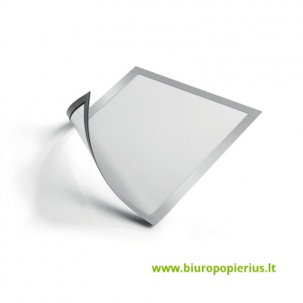  Rėmelis dokumentams DURABLE DURAFRAME® MAGNETIC, A4, (pak. - 5 vnt.), sidabrinis