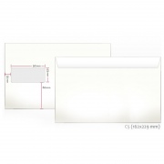  Vokai C5, su langeliu 45 x 90, 162 x 229 mm, 1000 vnt.
