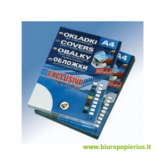  Įrišimo nugarėlė EXCLUSIVE A4/400mic, juoda, 50 vnt.