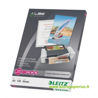  Laminavimo vokeliai Leitz A3, 125 mic. UDT, 100 vnt.