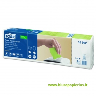  Servetėlės TORK XPRESSNAP 18962, 2 sluoksnių, 200 serv./pak., 21,3 x 16,5 cm, žaliųjų citrinų sp.