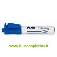  Žymiklis ICO PLAN, baltai lentai, 1-3 mm, apvaliu galu, mėlynos spalvos - 2 vnt.