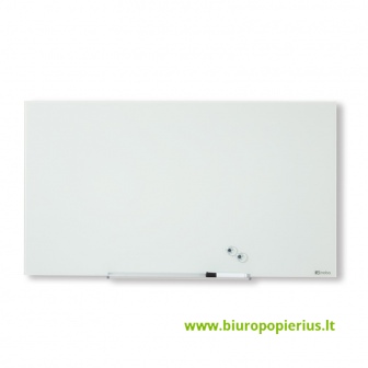  Plačiaekranė stiklinė magnetinė lenta NOBO DIAMOND 31", balta sp.