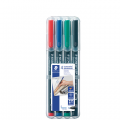  Permanentinis žymeklis  STAEDTLER LUMOCOLOR 318F, 0.6 mm, 4 spalvų rinkinys