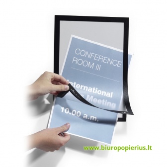  Rėmelis dokumentams DURABLE DURAFRAME®, A4,  (pak. -2 vnt.), juoda sp.