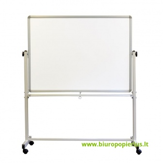  Dvipusė vartoma magnetinė lenta MEMOBOARDS BASIC, 120x90 cm, mobili