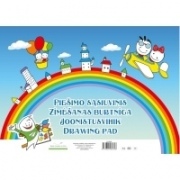  Piešimo sąsiuvinis, klijuotas, A4, 80 g/m2, 20 lapų