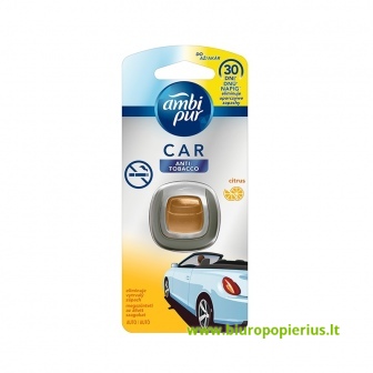  Oro gaiviklis automobiliams AMBI PUR Car Antitobacco Citrus, 2 ml