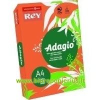  Spalvotas pop.REY ADAGIO 21, A4, 80 g/m2, 500 l., intensyvios oranžinės sp.