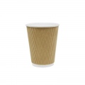 Vienkartiniai puodeliai RIPPLE,popieriniai, 236 ml, D80 mm, 25 vnt.